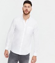 New Look White Long Sleeve Oxford Shirt